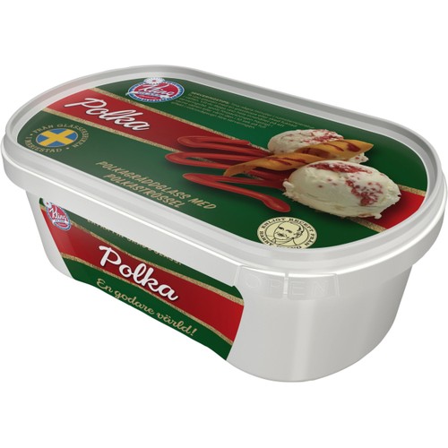 Polkagräddglass 500ml Kling Glass