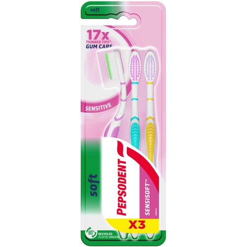 Tandborste Sensitive 3-p Pepsodent