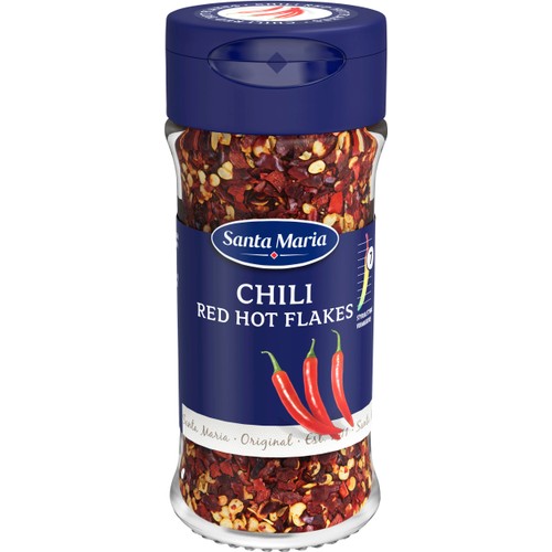 Chilipeppar Red Hot Flakes 28g Santa Maria