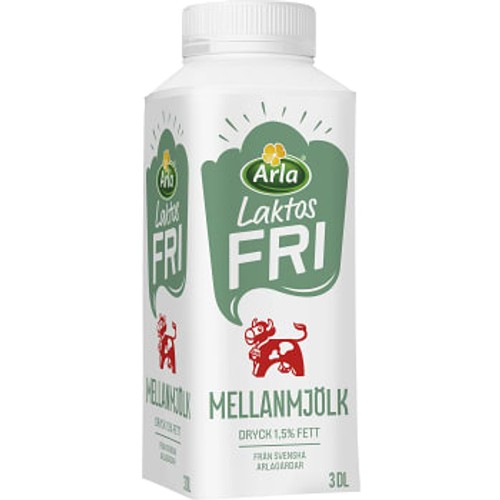Mellanmjölkdryck Laktosfri 1,5% 3dl Arla Ko®