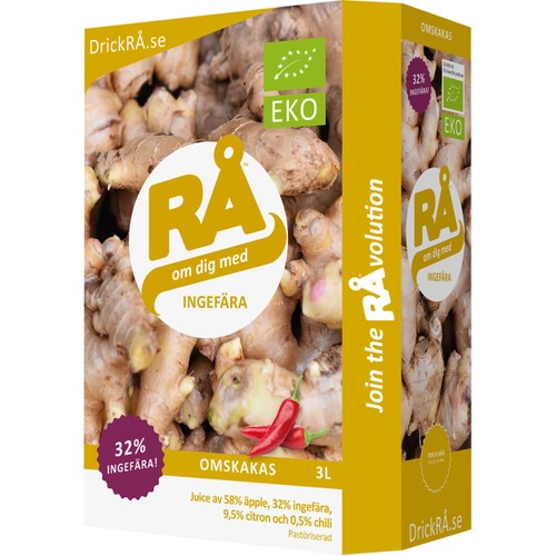 Råsaft Juice Ingefära Bag-In-Box Ekologisk 3l RÅ