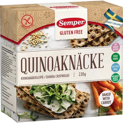 Quinoaknäcke Glutenfri 220g Semper