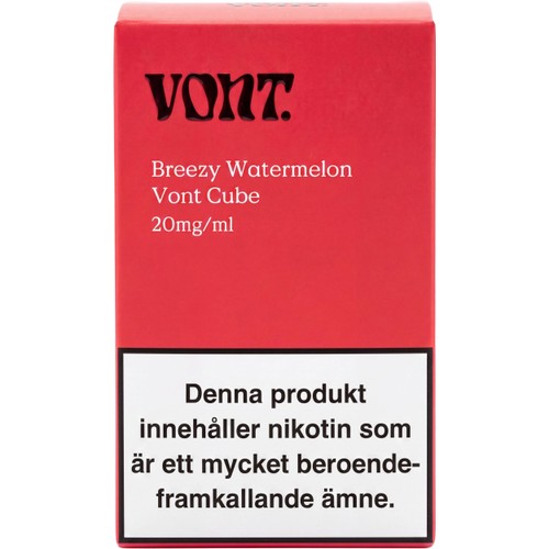 E-cigarett Engångs Breezy Watermelon 20 mg/ml 2ml Vont Cube