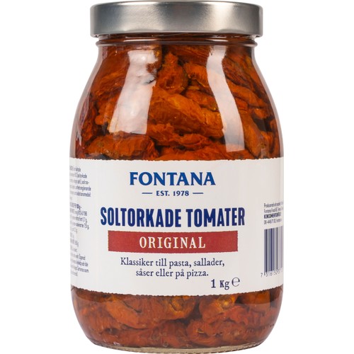 Marinerade Soltorkade tomater Orginal 1000g Fontana