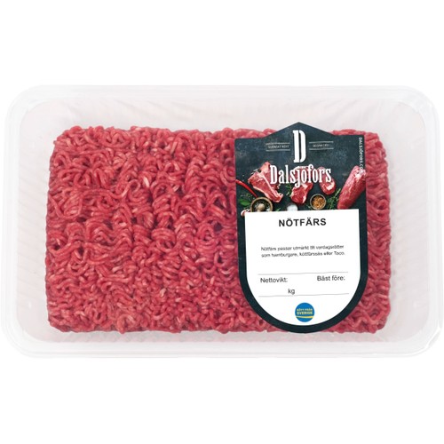 Nötfärs Färsk 10-12% 1kg Dalsjöfors Kött