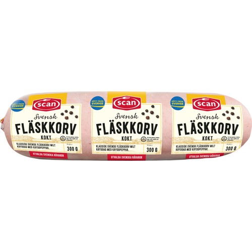 Fläskkorv Kokt 300g Scan