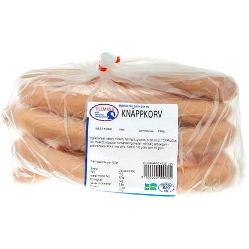 Knäppkorv ca 400g Tillmans Charkuteri