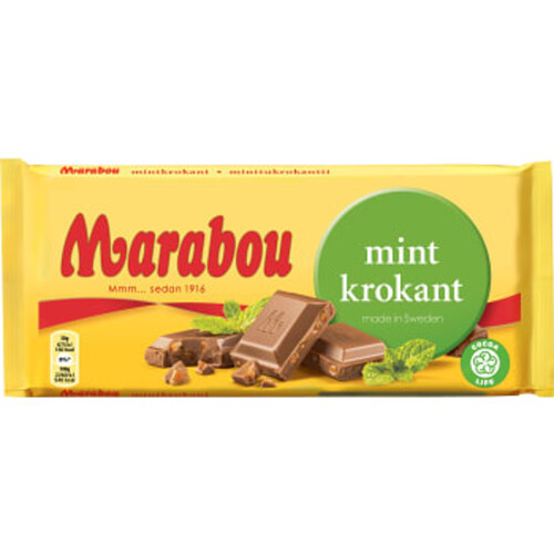 Chokladkaka Mintkrokant 200g Marabou