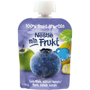 Min frukt Äpple & blåbär Från 5m 90g Nestle