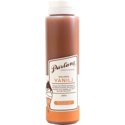 Kolasås Vanilj 250ml Pärlans Konfektyr