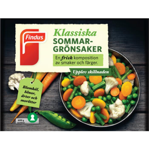 Sommargrönsaker Fryst 600g Findus