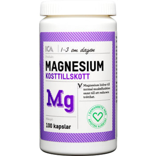 Kosttillskott Magnesium 100st ICA Hjärtat