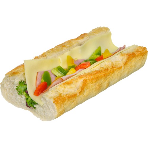 Baguette ost och skinka ca 300g