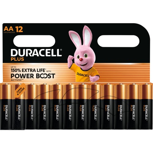 Batteri Plus AA 12-p Duracell