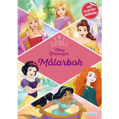 Målarbok Disney Princess m stickers