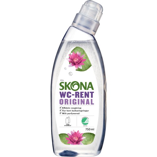 Rengöringmedel Bad WC-rent Parfymfri 750ml Miljömärkt ICA Skona