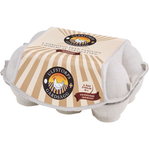 Ägg 6-pack M/L Frigående 6st Ulfstorps Gårdsägg