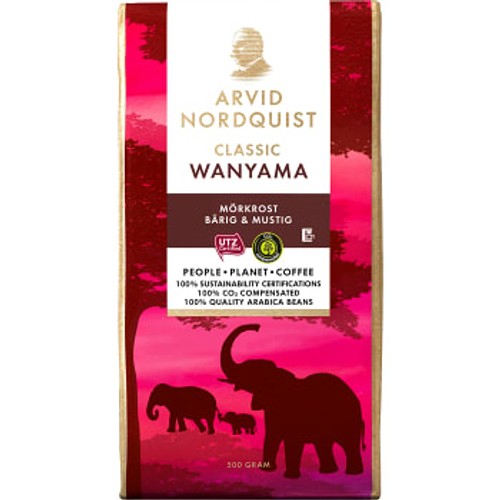 Bryggkaffe Wanyama 500g Arvid Nordquist Classic