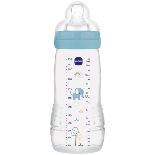 Nappflaska Blandade färger 330ml 4m+ MAM