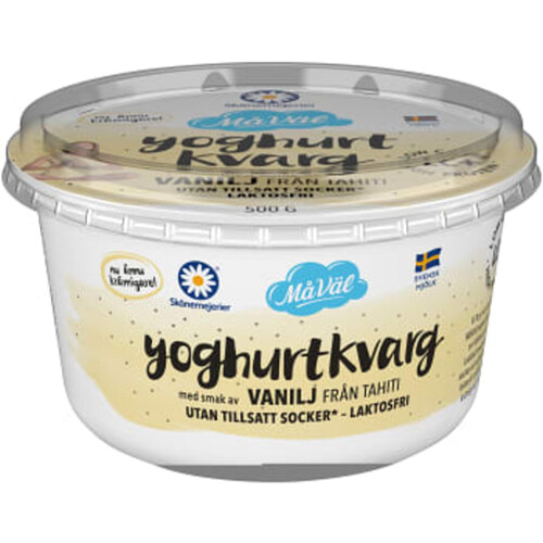 Yoghurtkvarg Tahiti Vanilj Laktosfri 500g Skånemejerier
