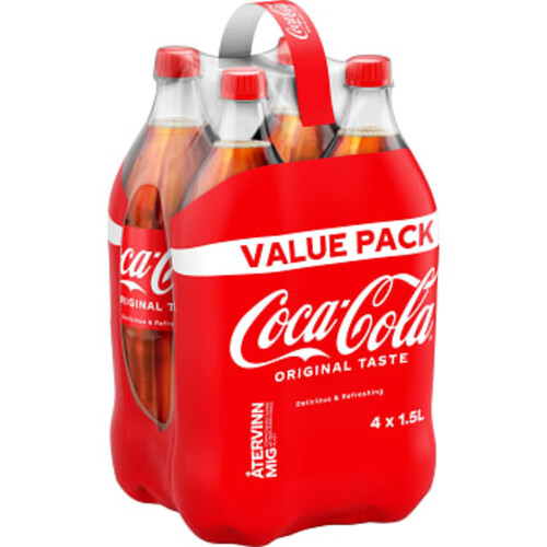 Läsk 4-p 1,5l Coca-Cola