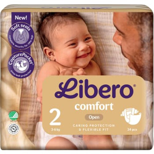 Blöjor Comfort Strl 2 3-6kg 34-p Libero