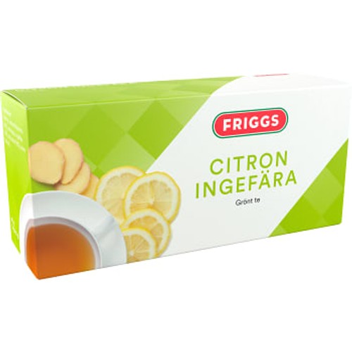 Grönt te Citron & ingefära 20-p Friggs