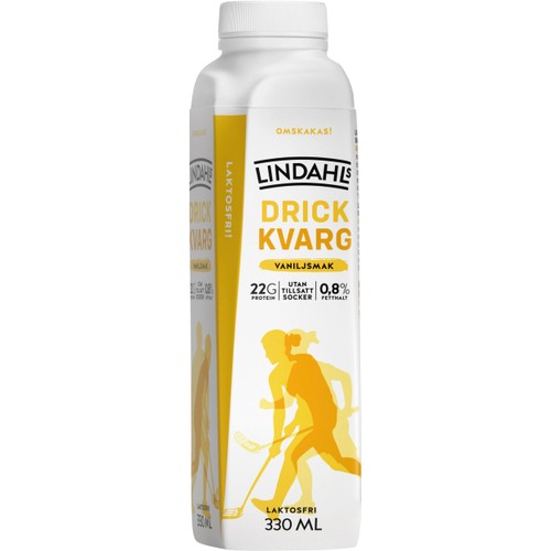 Drickkvarg Vaniljsmak Laktosfri 0,8% 330ml Lindahls