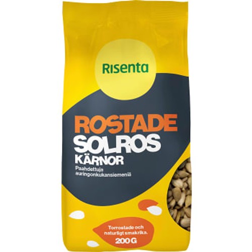 Solroskärnor Torrostade 200g Risenta