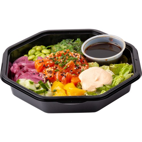 Poké bowl flying city