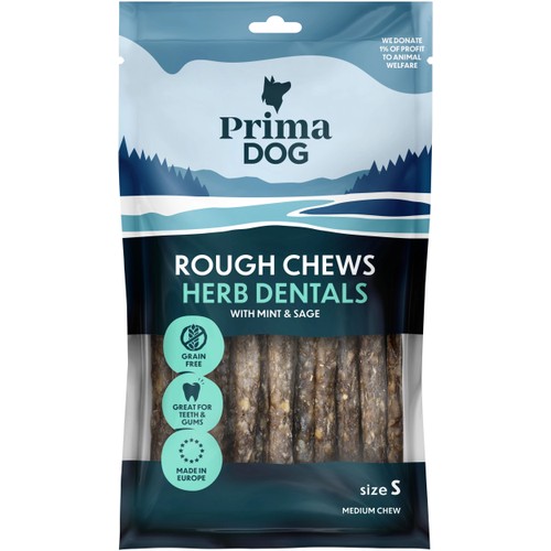 Tuggpinnar Rough Chews Herb Dental 3-p Prima Dog