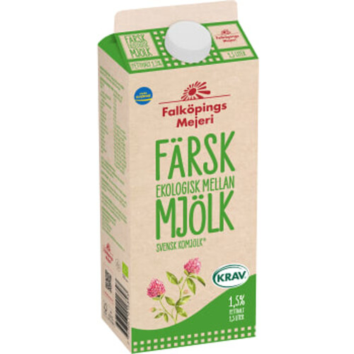 Mellanmjölk 1,5% 1,5l KRAV Falköpings Mejeri