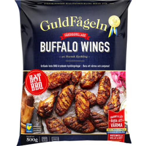 Buffalo wings BBQ Fryst 500g Guldfågeln