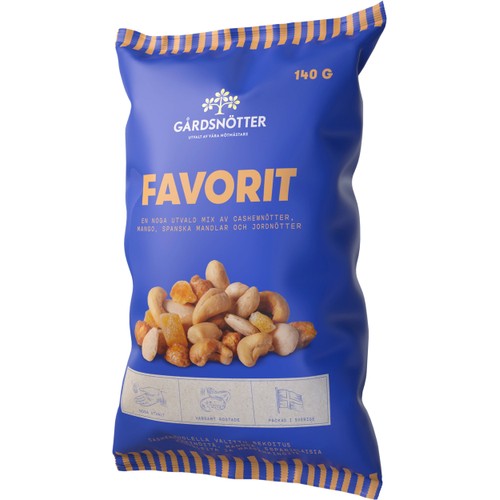 Nötmix Favorit 140g Gårdsnötter