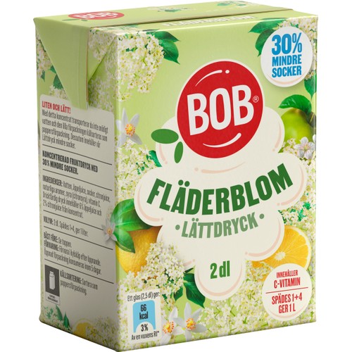 Lättdryck Fläderblom Koncentrat 2dl BOB