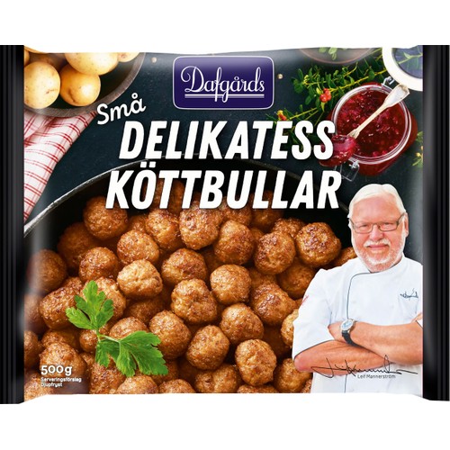 Små delikatessköttbullar Fryst 500g Dafgårds
