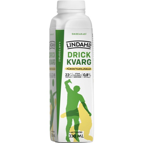 Drickkvarg Päron & Vanilj Laktosfri 0,8% 330ml Lindahls