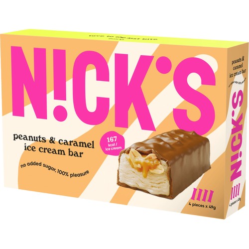 Glasspinne Peanuts & caramel bar 4-p Nick´s