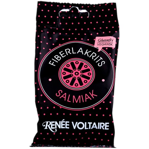 Fiberlakrits Salmiak 125g Renée Voltaire