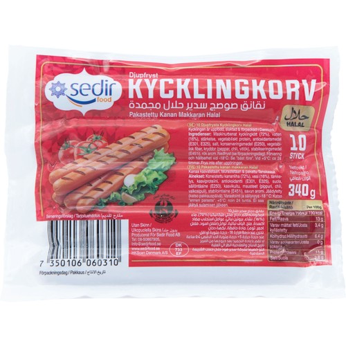 Kycklingkorv mild 340g Sedir Food