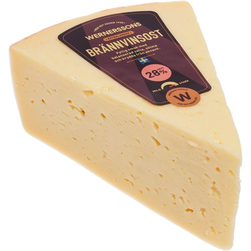 Brännvinsost 28% ca 750g Wernerssons