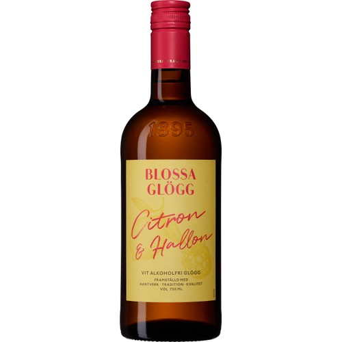 Glögg Citron Hallon Alkoholfri 75cl Blossa