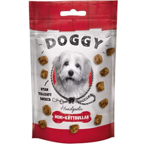 Hundgodis Mini köttbullar 50g Doggy