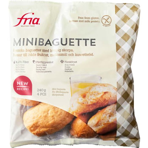 Minibaguetter Glutenfri Mjölkfri Fryst 240g Fria
