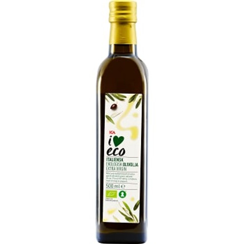 Extra virgin Italiensk Olivolja Ekologisk 500ml ICA I love eco