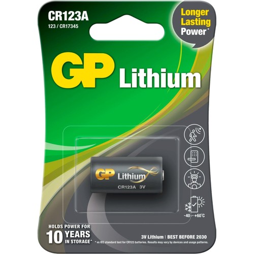 Batteri GP Lithium CR123A 1st GP