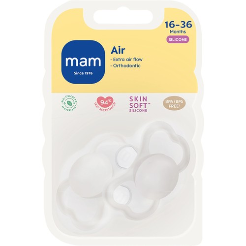 Napp Air Silikon 16-36mån 2-p MAM