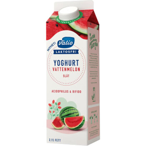 Yoghurt Vattenmelon Slät Laktosfri 2,1% 1000g Valio
