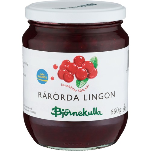 Lingon Rårörda 660g Björnekulla