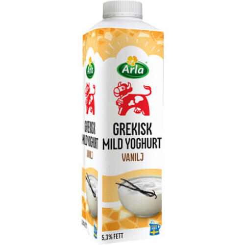 Grekisk Yoghurt Mild Vanilj 5,3% 1000g Arla Ko®